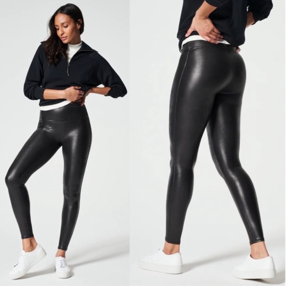SPANX Faux Leather Leggings